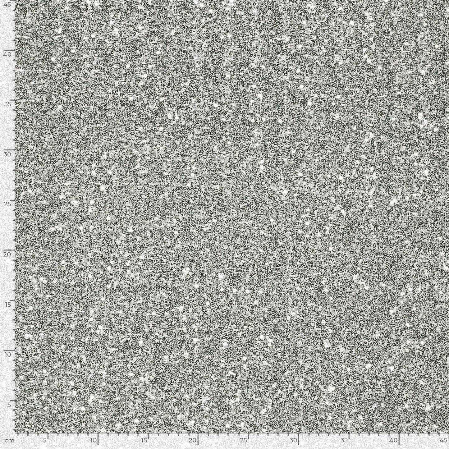 Paillettenstoff Mesh Silber – Nahaufnahme