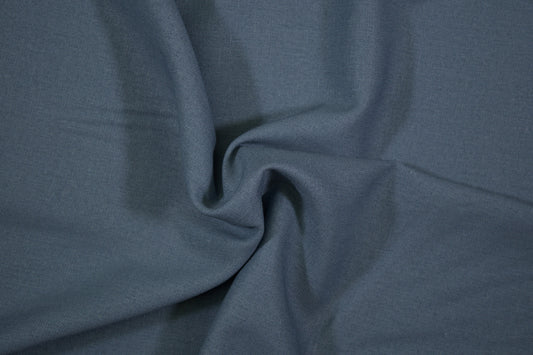 Detailansicht Leinen Viskose Blau