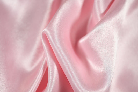 Romantischer Satin Stoff hellrosa 140cm