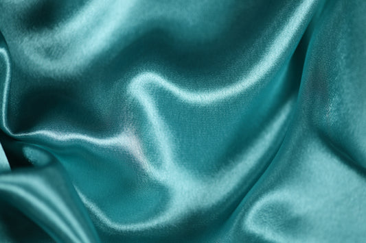 Stoff TĂŒrkis glĂ€nzend fĂŒr Mode & Deko