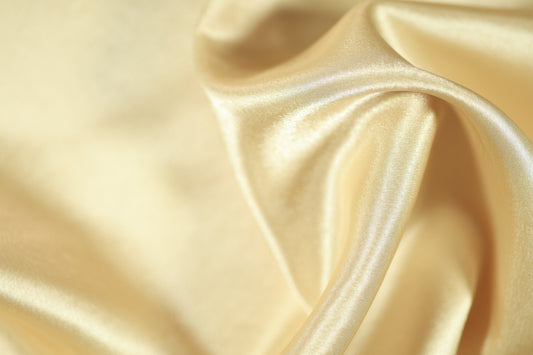 Luxuriöser Satin Stoff Champagner fĂŒr Hochzeitsmode