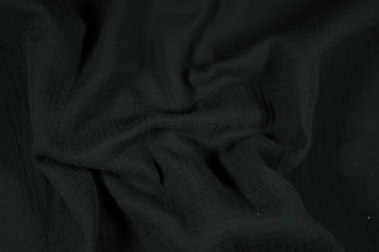 Weicher Schwarz Musselin Musselin – doppellagig und hautfreundlich