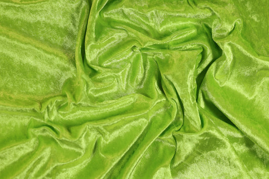 Glänzender Dekostoff in Grasgrün
