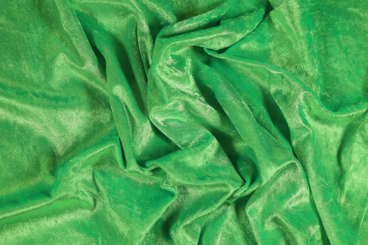 Weicher Dekostoff in Grasgrün – ideal für Frühling