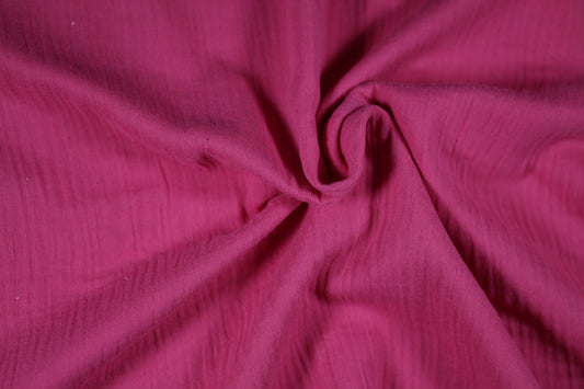 Luftiger Musselin in Fuchsia – perfekt für Baby- und Kinderbekleidung