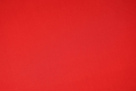 Einfarbiger Baumwollstoff in Signalrot – ideal für Kleidung, Accessoires und Dekoration