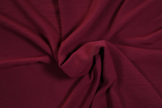Weicher American Crepe in Bordeaux für Kleider