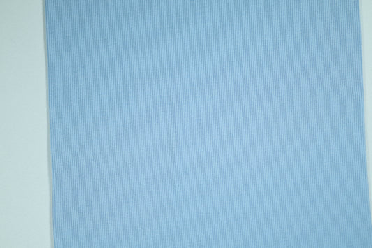 Hellblauer Bündchenstoff aus Baumwollmischung – perfekt für Kinderkleidung