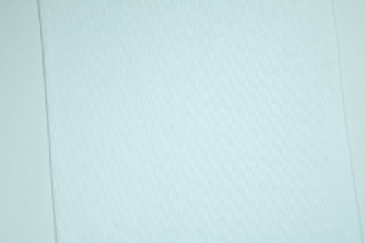Elastischer Baumwollstoff in pastelligem Blau – mit feiner Rippe