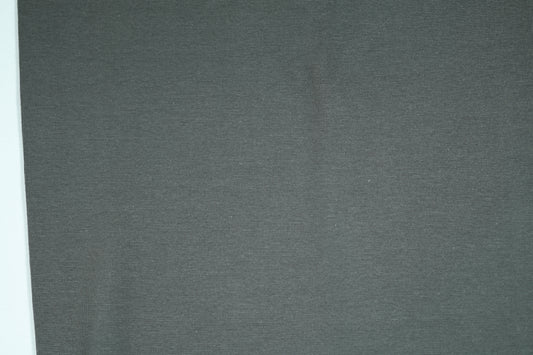 Klassischer Bündchenstoff in Graphitgrau – robust und dehnbar