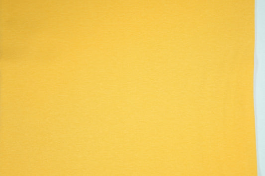 Detailansicht Bündchenstoff Baumwolle in leuchtendem Gelb