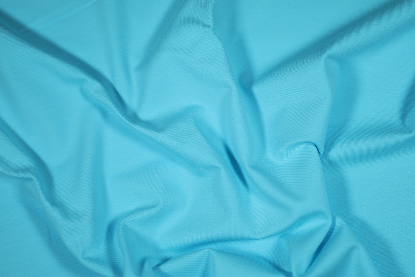 Elastischer Baumwolljersey in zartem Eisblau