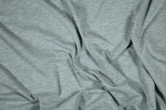 Weicher Jersey-Stoff in Hellgrau – ideal für Basics