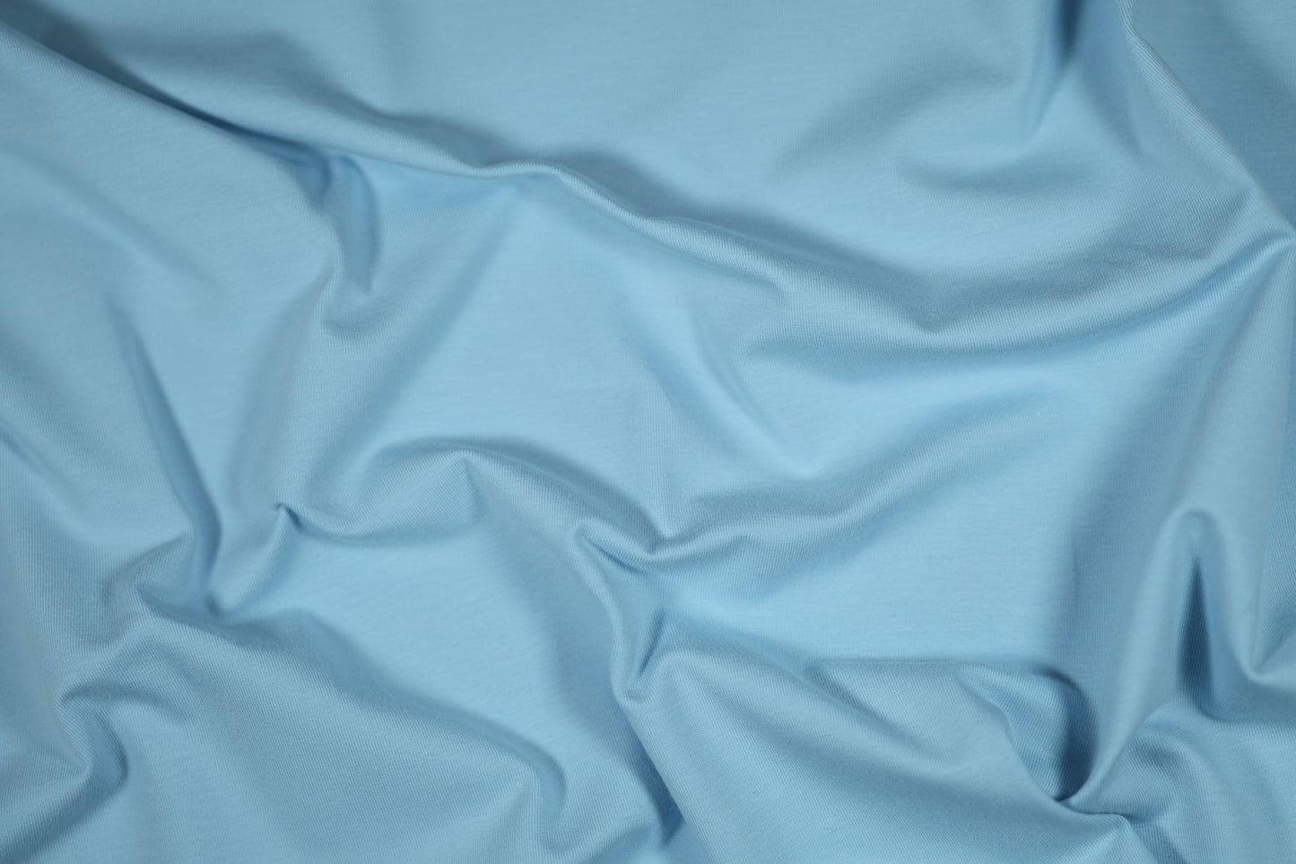 Zarter Baumwolljersey in Himmelblau – weich & atmungsaktiv