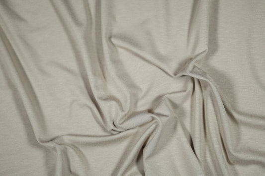 Jersey Stoff aus Viskose in Hellbeige – perfekt für Shirts und Kleider