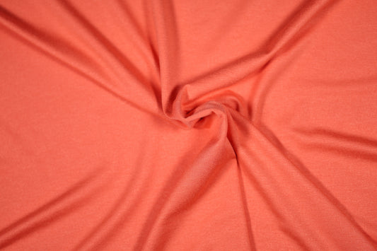 Jersey Stoff in Koralle – elastisch und blickdicht