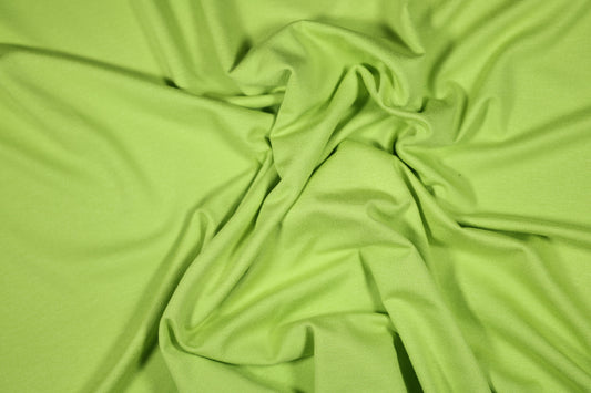 Elastischer Viskose Jersey in LimonengrĂŒn â ideal fĂŒr Damenmode