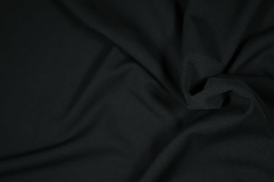 Weicher Baumwoll-Jersey in Schwarz – blickdicht und komfortabel