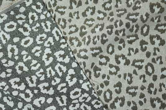 Vorhangstoff – Leo Grau-Beige – perfekt für Vorhänge, Raumtrenner und Heimdeko