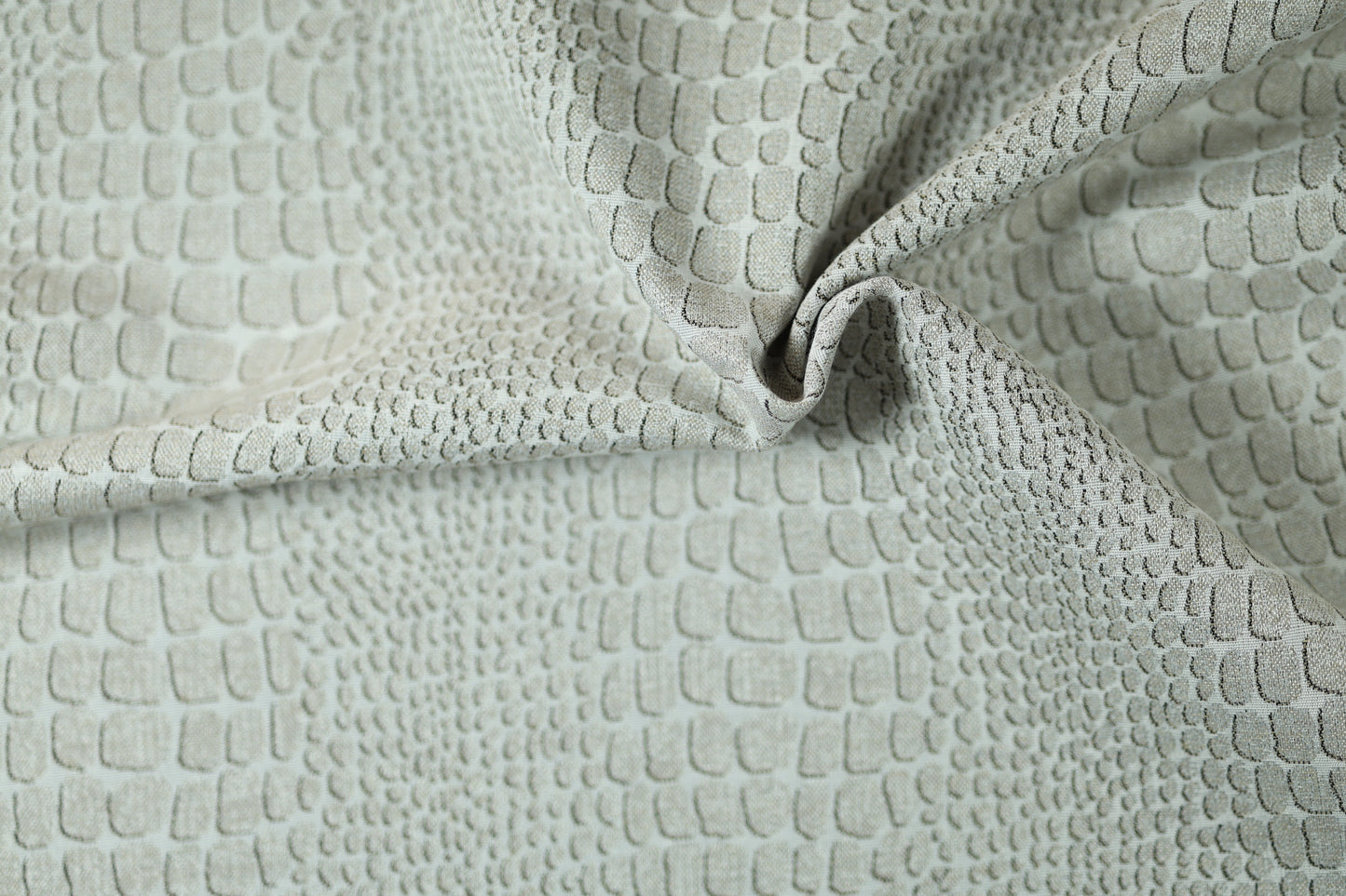 Vorhangstoff – Animal Struktur Beige – weicher Stoff mit ansprechendem Design in Taupe