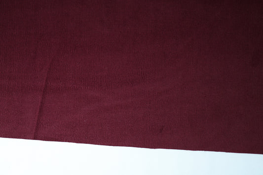 Bordeauxfarbener Baumwoll-Cord für Jacken