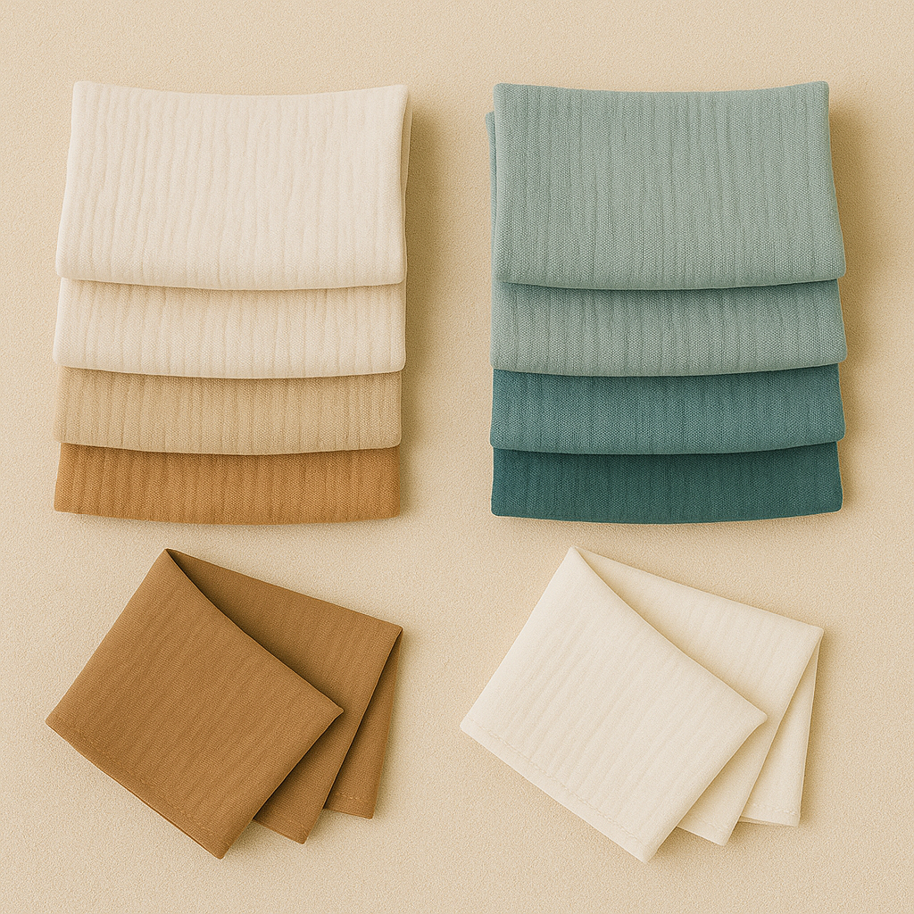 Musselin Meterware bei Stoffeya – ideal für Sommermode & Tücher & Babyartikel