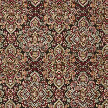 Gobelin Jacquard Stoff Abstrakt Schwarz, Ansicht 2