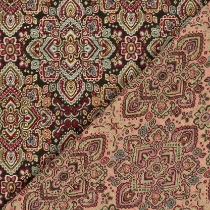 Gobelin Jacquard Stoff Abstrakt Schwarz, Ansicht 4
