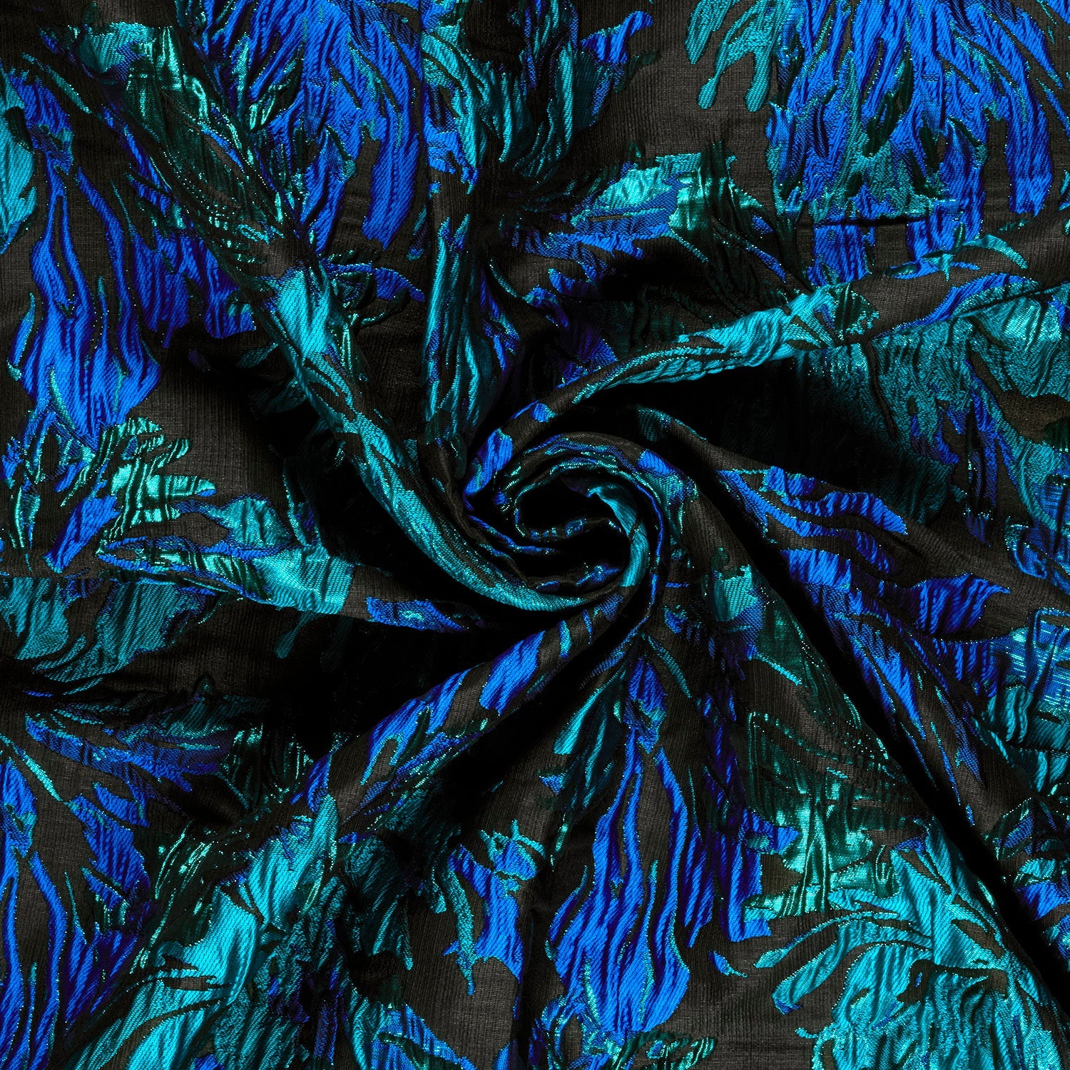 Jacquard Blumen Petrol – Fall