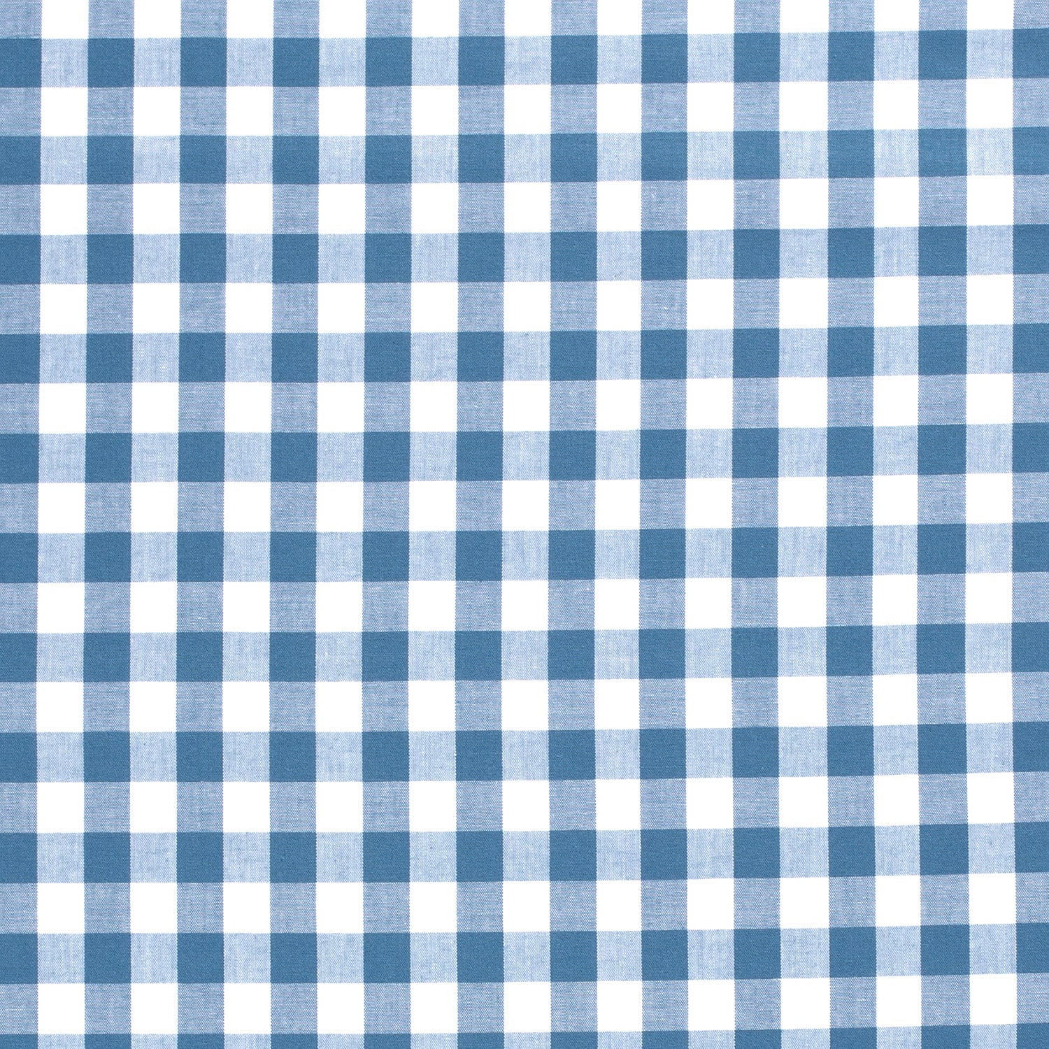 Baumwoll-Popeline Karo Indigoblau