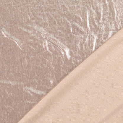 Lurex Jersey Hellrosa – Metallic Stretch Stoff | Stoffeya