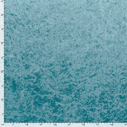 Pannesamt Stoff Aqua – Nahaufnahme