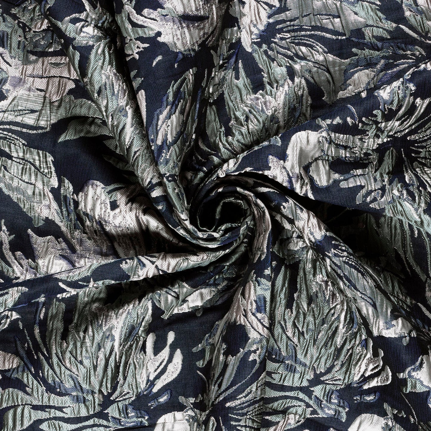Jacquard Blumen Schwarz – Fall
