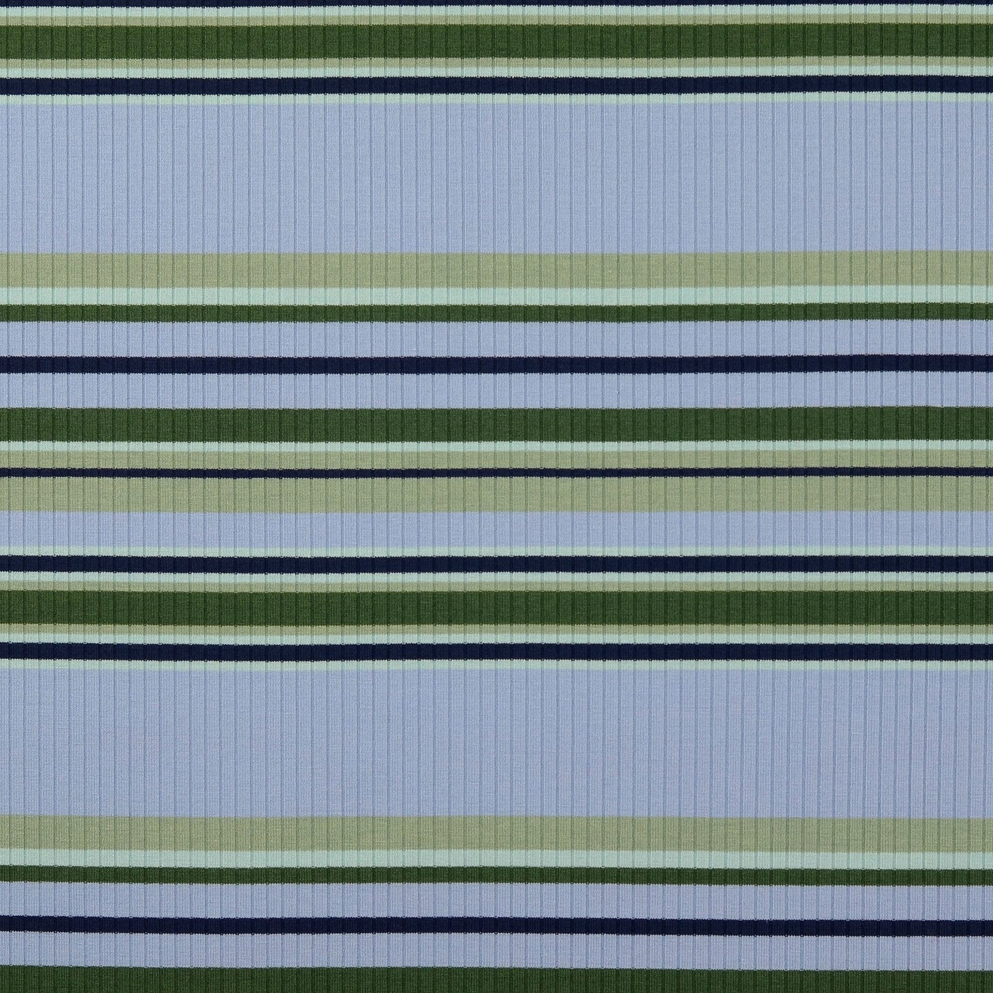 Jersey Rippe Streifen Babyblau – Heavy Knit Stretch Stoff | Stoffeya