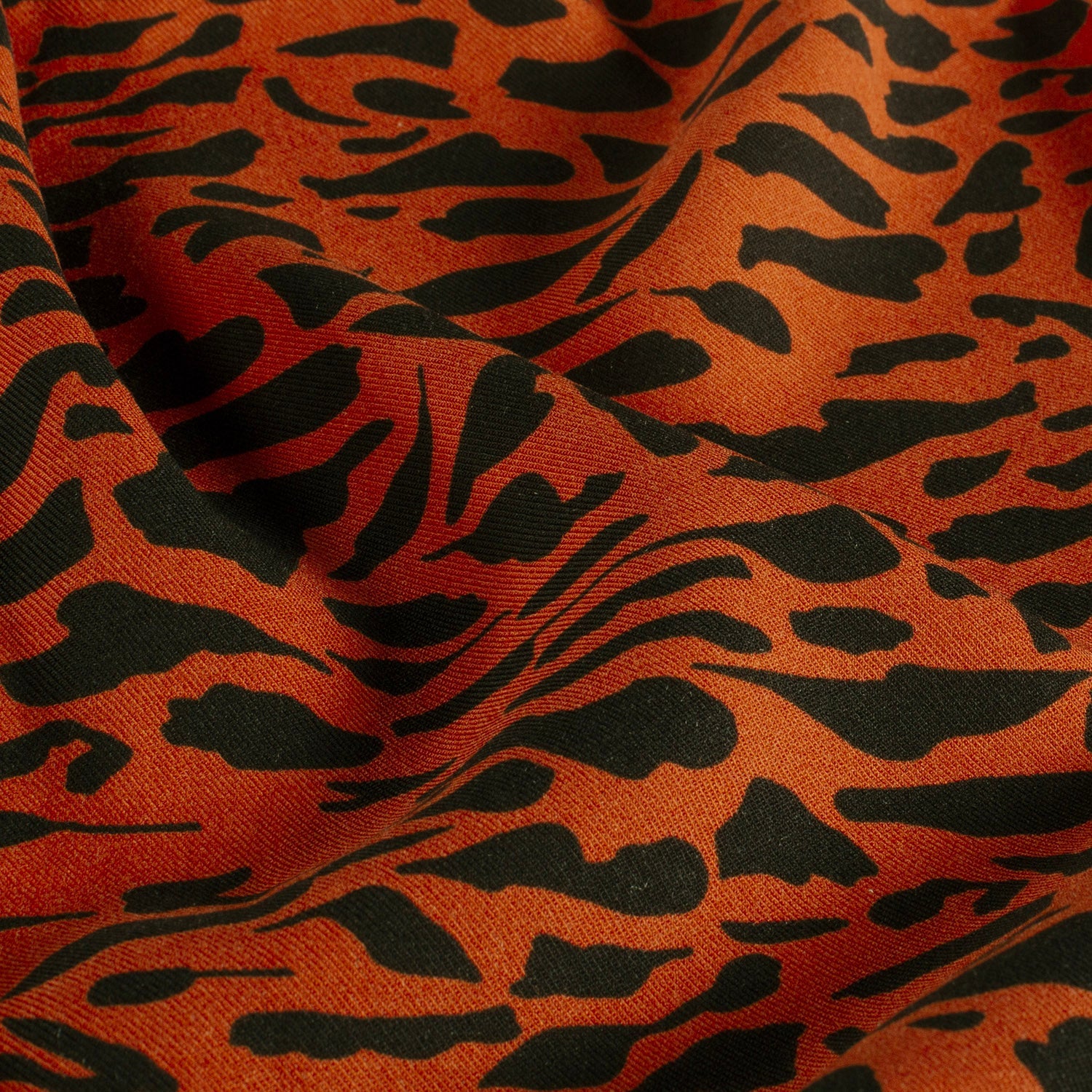 Viskose Twill Abstrakt Ziegelrot