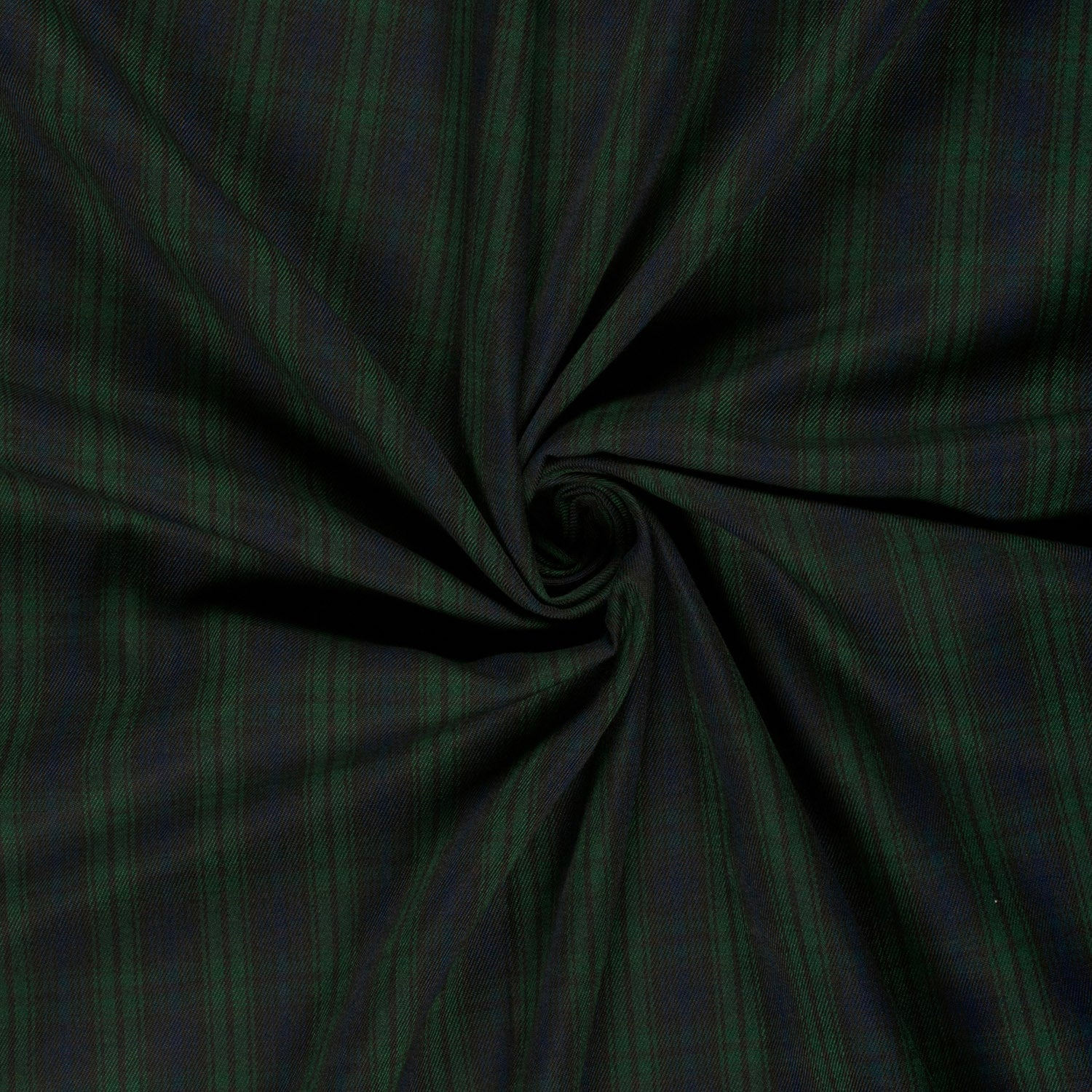 Gabardine Schottenkaro Dunkelgrün – Fall