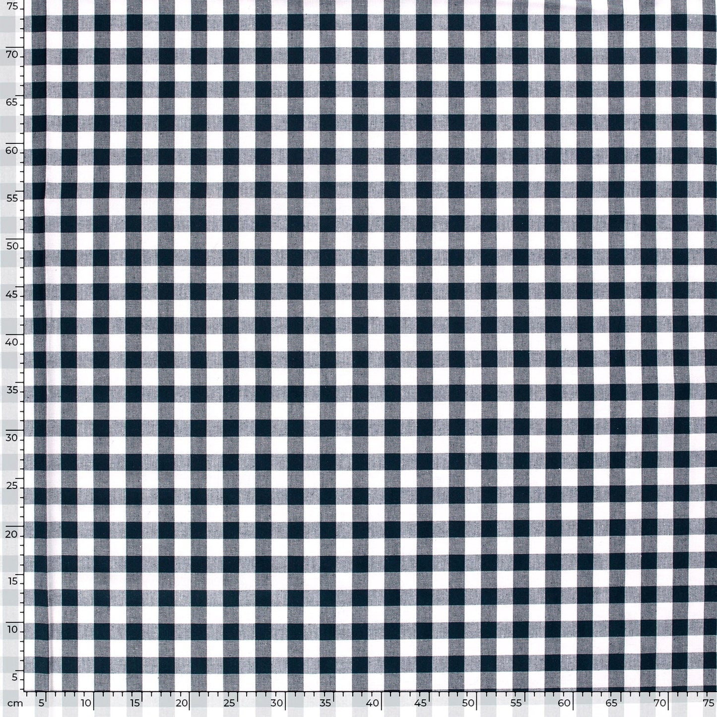 Baumwoll-Popeline Karo Marine – Rolle