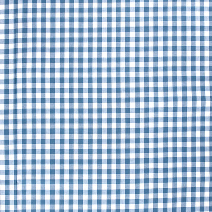 Baumwoll-Popeline Karo Indigoblau – Detail