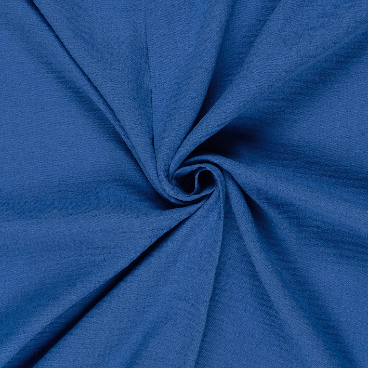 Musselin Stoff Königsblau – Fall