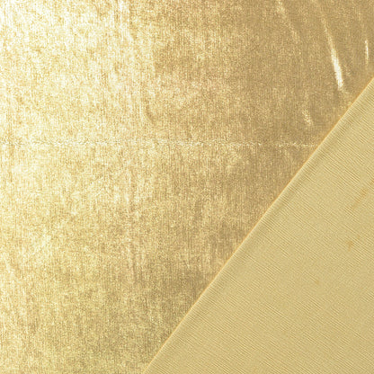 Lurex Jersey Gold Uni – Metallic Stretch Stoff für Mode | Stoffeya