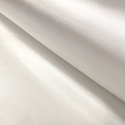 Satin Stretch Stoff Wollweiß