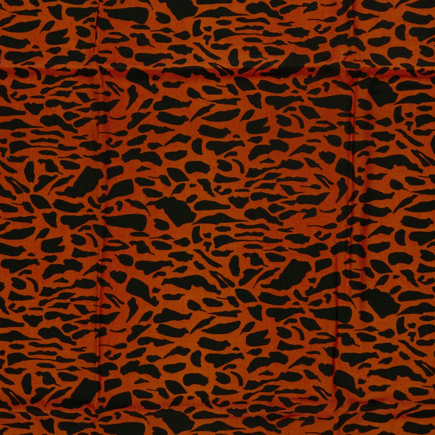 Viskose Twill Abstrakt Ziegelrot – Detail