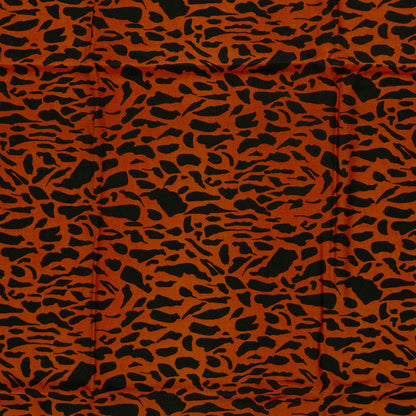 Viskose Twill Abstrakt Ziegelrot – Detail