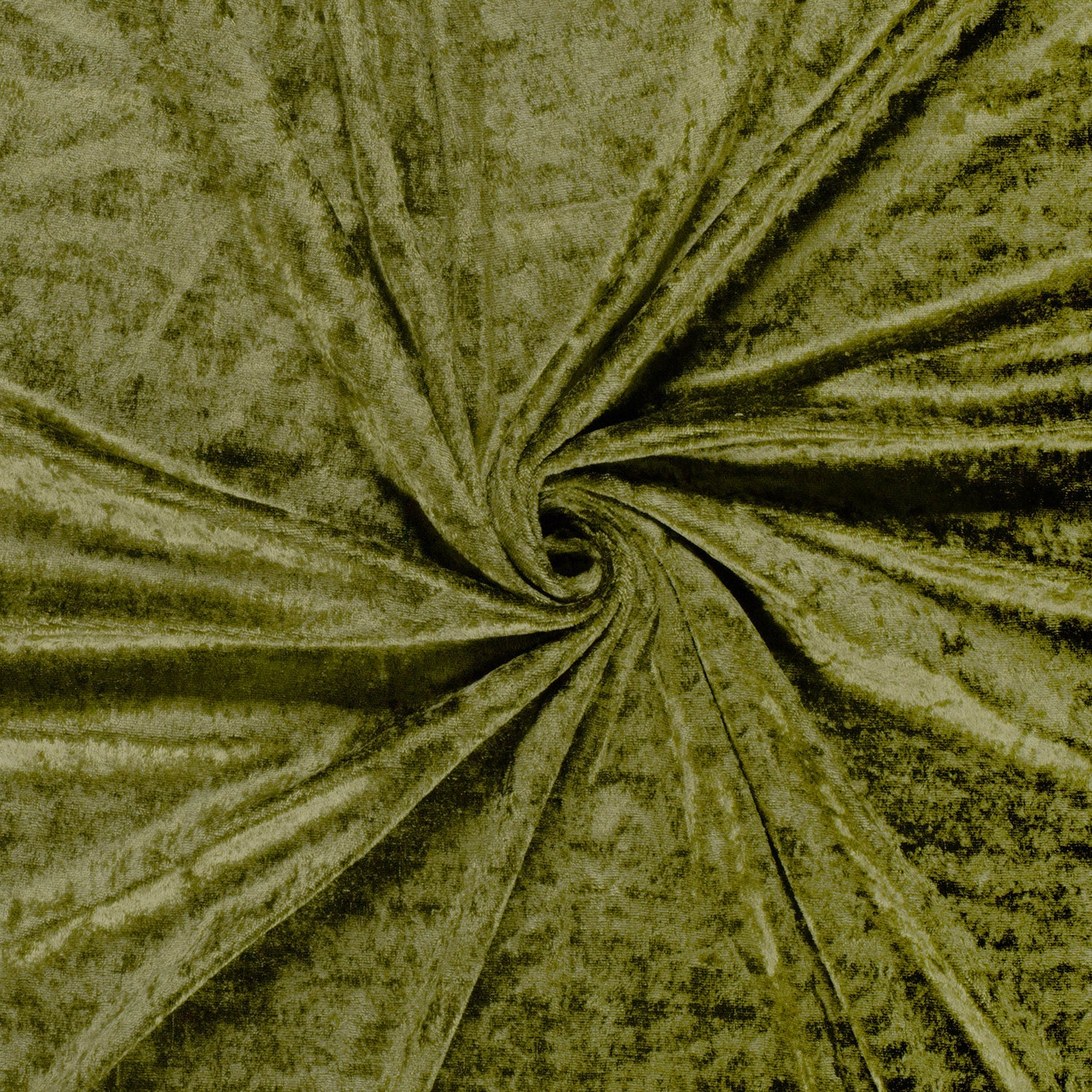 Pannesamt Stoff Khaki-Grün – Fall