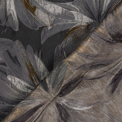 Jacquard Blumen Schwarz – Struktur