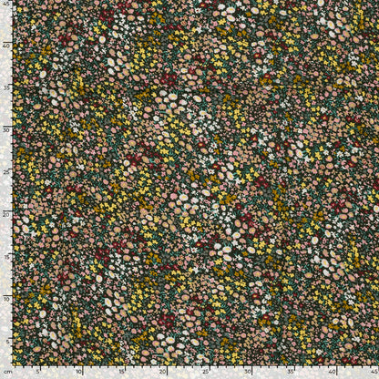 Viskose Popeline Blumen Schwarz – Rolle