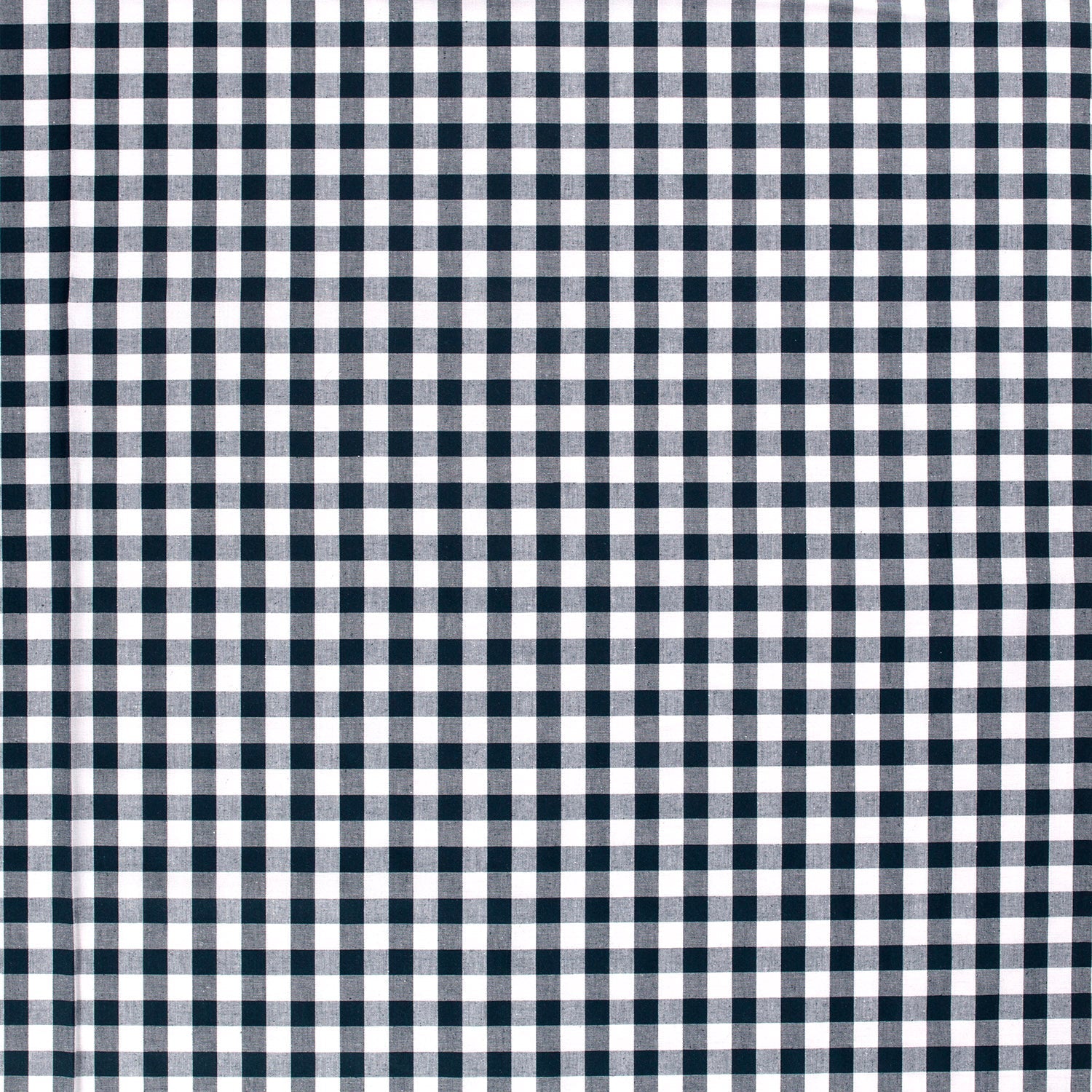 Baumwoll-Popeline Karo Marine – Detail