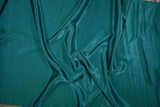 Glänzender Viskose-Satin in Petrol für elegante Nähprojekte