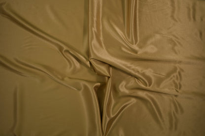 Satin Viskose uni Senfgelb – glänzender senfgelber Stoff