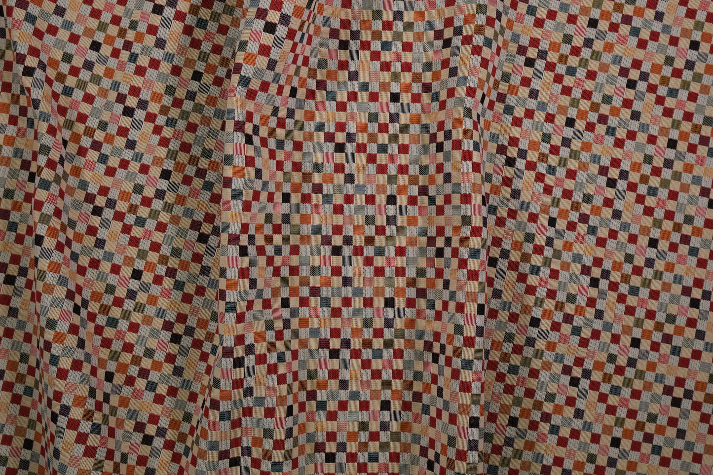 Karo Möbelstoff multicolor – hochwertiger Polsterstoff